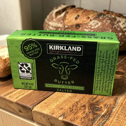 【冷蔵商品】KS グラスフェッド 有塩 バター 227g  小分け販売  ニュージーランド産  カークランドシグネチャー