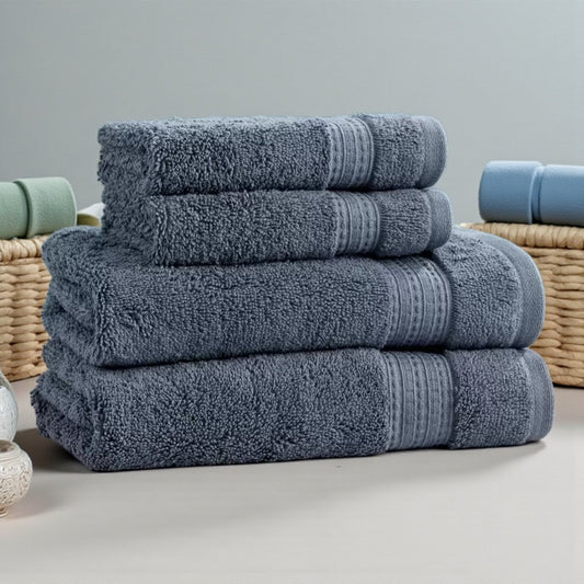 グランデュール ハンドタオル２枚   ウォッシュタオル 2枚 セット  Grandeur　カラー  アビスブルー