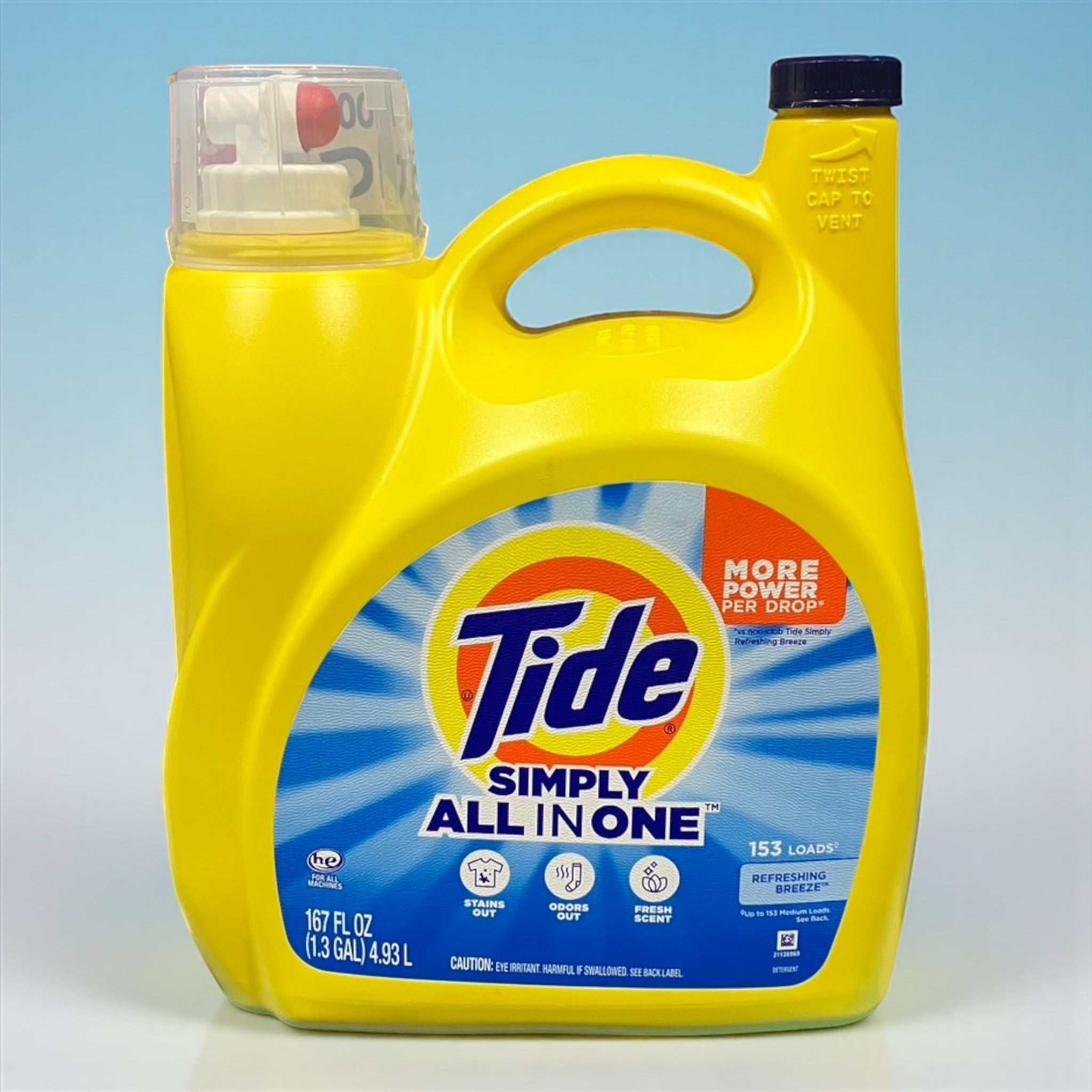 Tide シンプリー オールインワン 液体洗濯洗剤 4.9L 大容量 強力洗浄