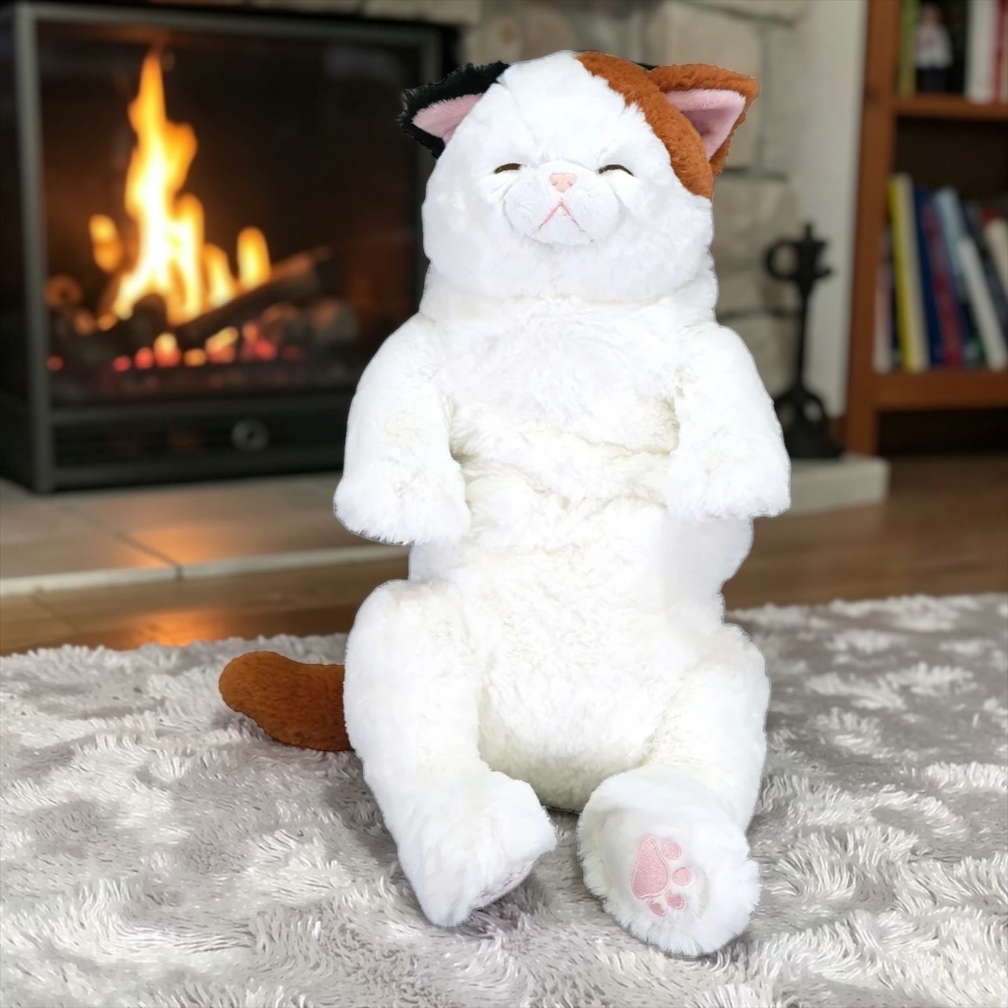 サンレモン ひざねこすやすや L サイズ  ぬいぐるみ  ねこ 猫    カラー  ミケ