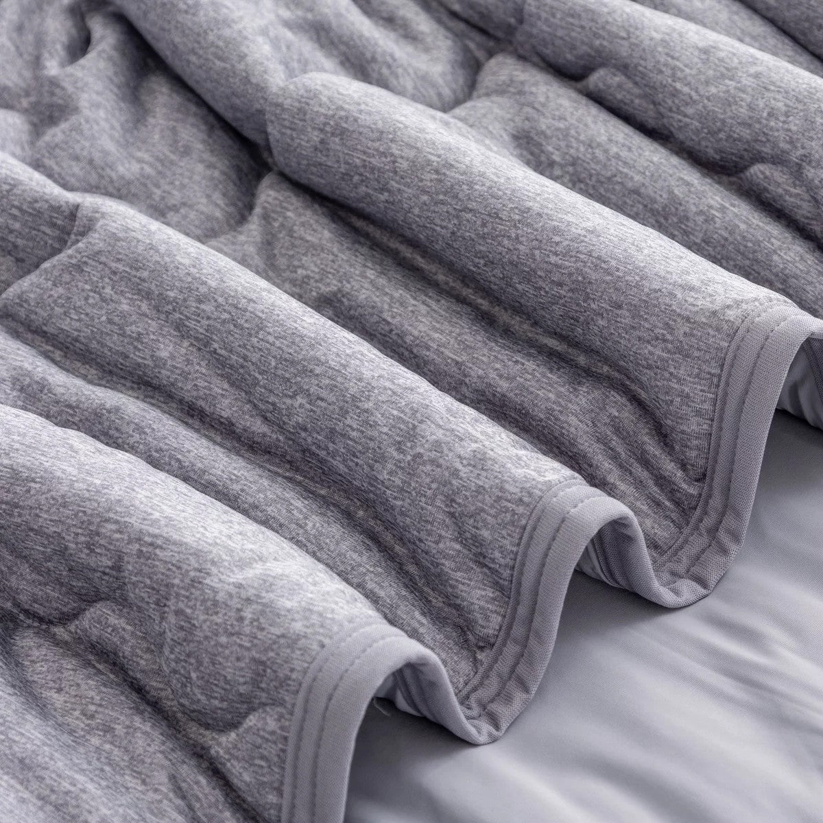クーリング 大判ひざ掛け 152cm x 177cm  BERKSHIRE BLANKET＆HOME  カラー  ヘザーグレー