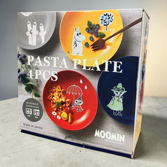 ムーミン パスタプレート  4枚セット 約21㎝  電子レンジ 食洗器可